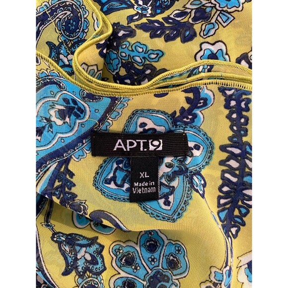Apt 9  2 Piece Blouse & Cami Plus Size XL  16 - 18 Flowy and cool for hot months - Picture 10 of 10